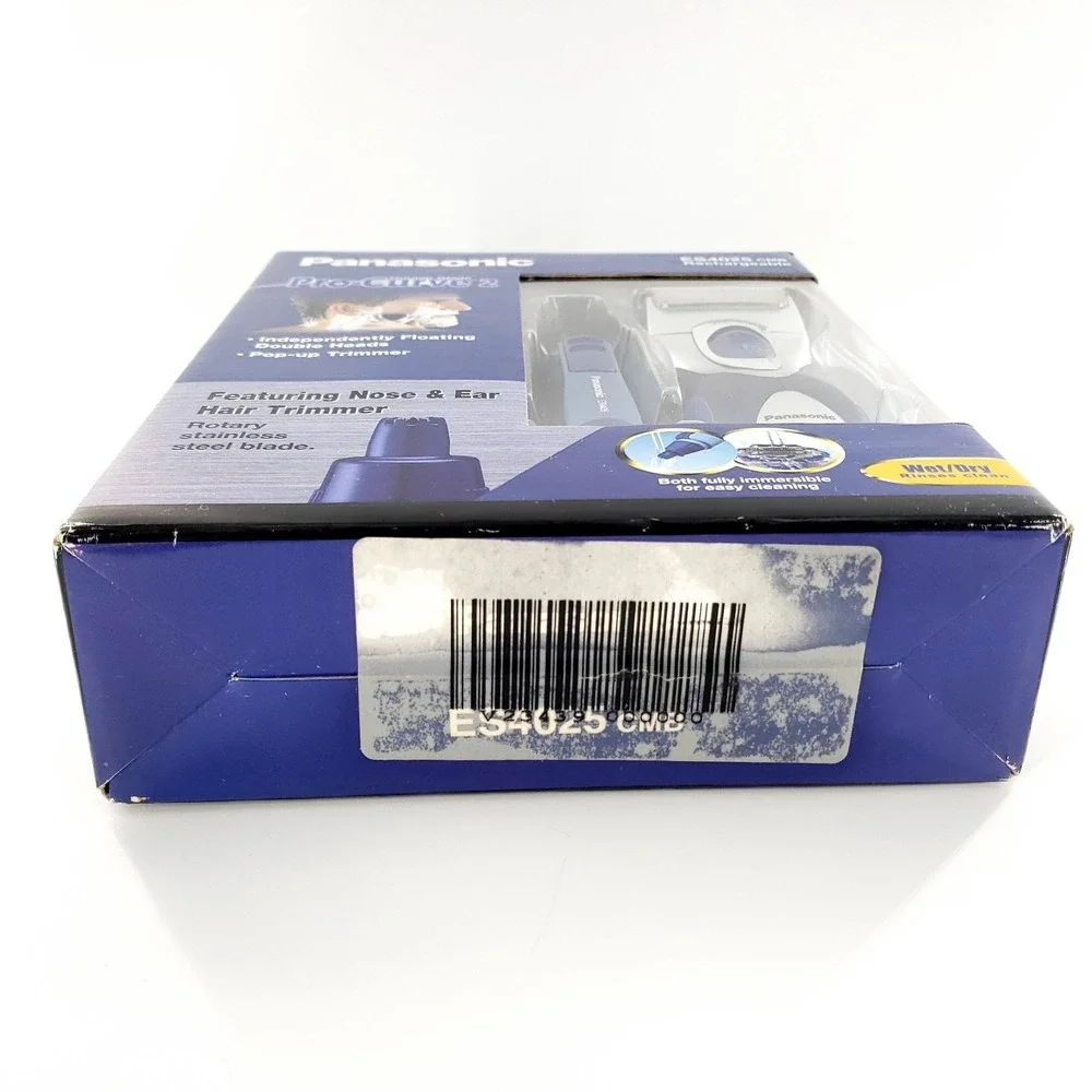Panasonic ES4025 Wet/Dry Rechargeable Shaver w/ Nose & Ear Trimmer New Sealed